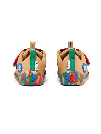AFFENZAHN | Sneakers barefoot pour enfants COTTON LUCKY Vogel | beige